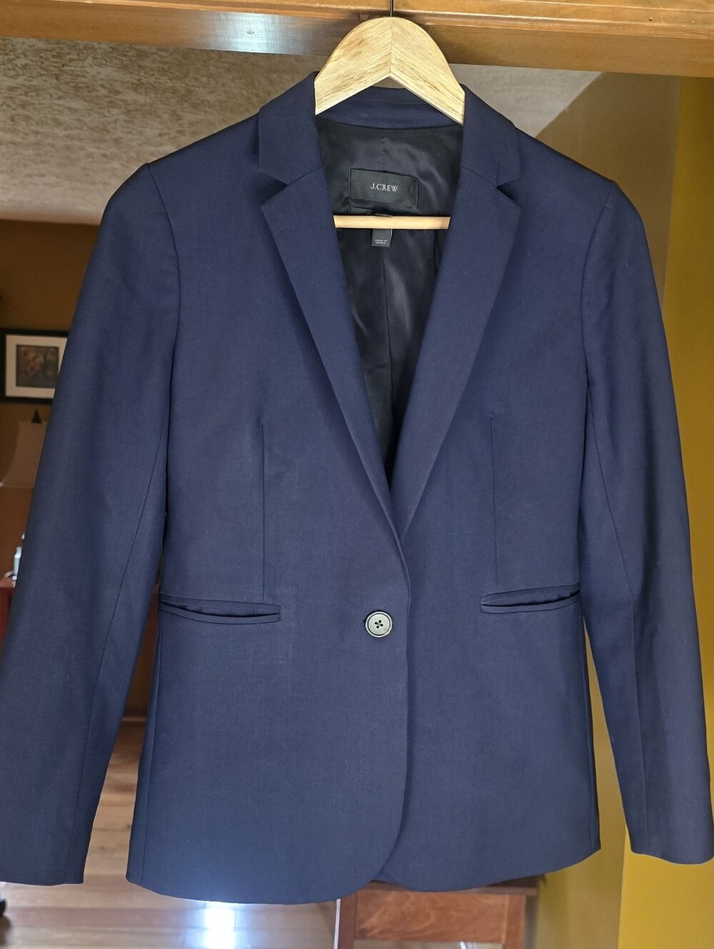 J.Crew Parke Italian Wool Blazer Navy Blue 2P